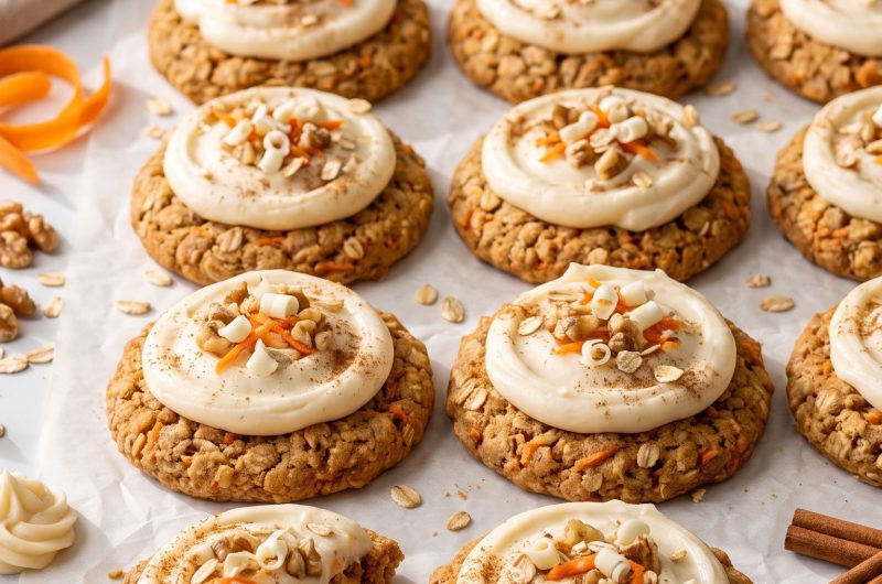 Carrot Cake Oatmeal Cookies