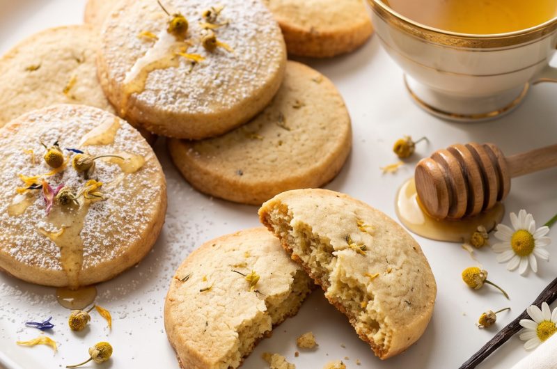 Chamomile Tea Shortbread Cookies