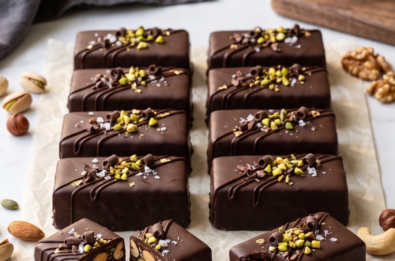 Dark Chocolate Sea Salt Nut Bars