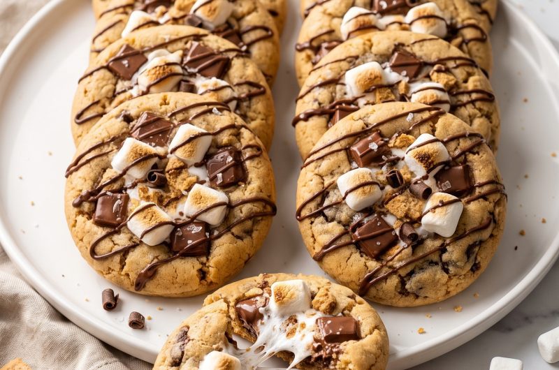 Delicious S’mores Cookies