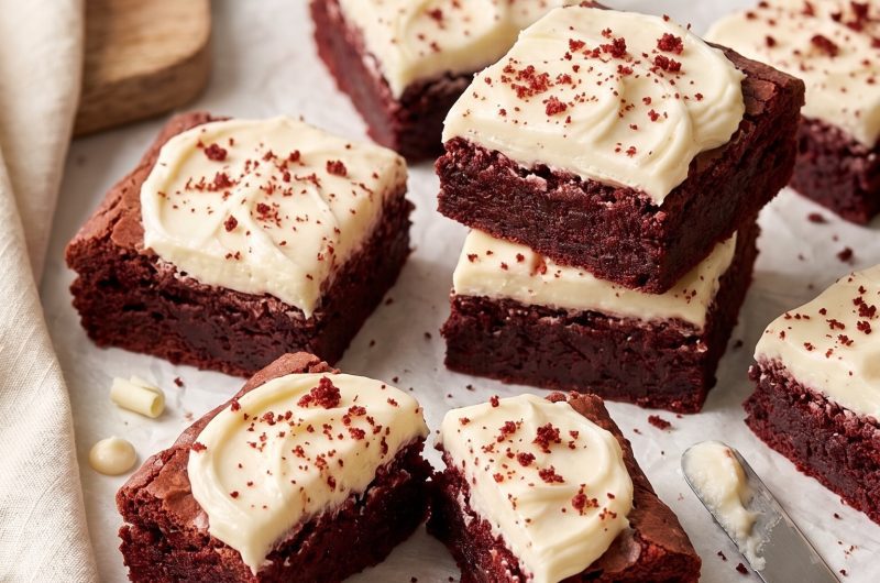 Delicious Red Velvet Brownies